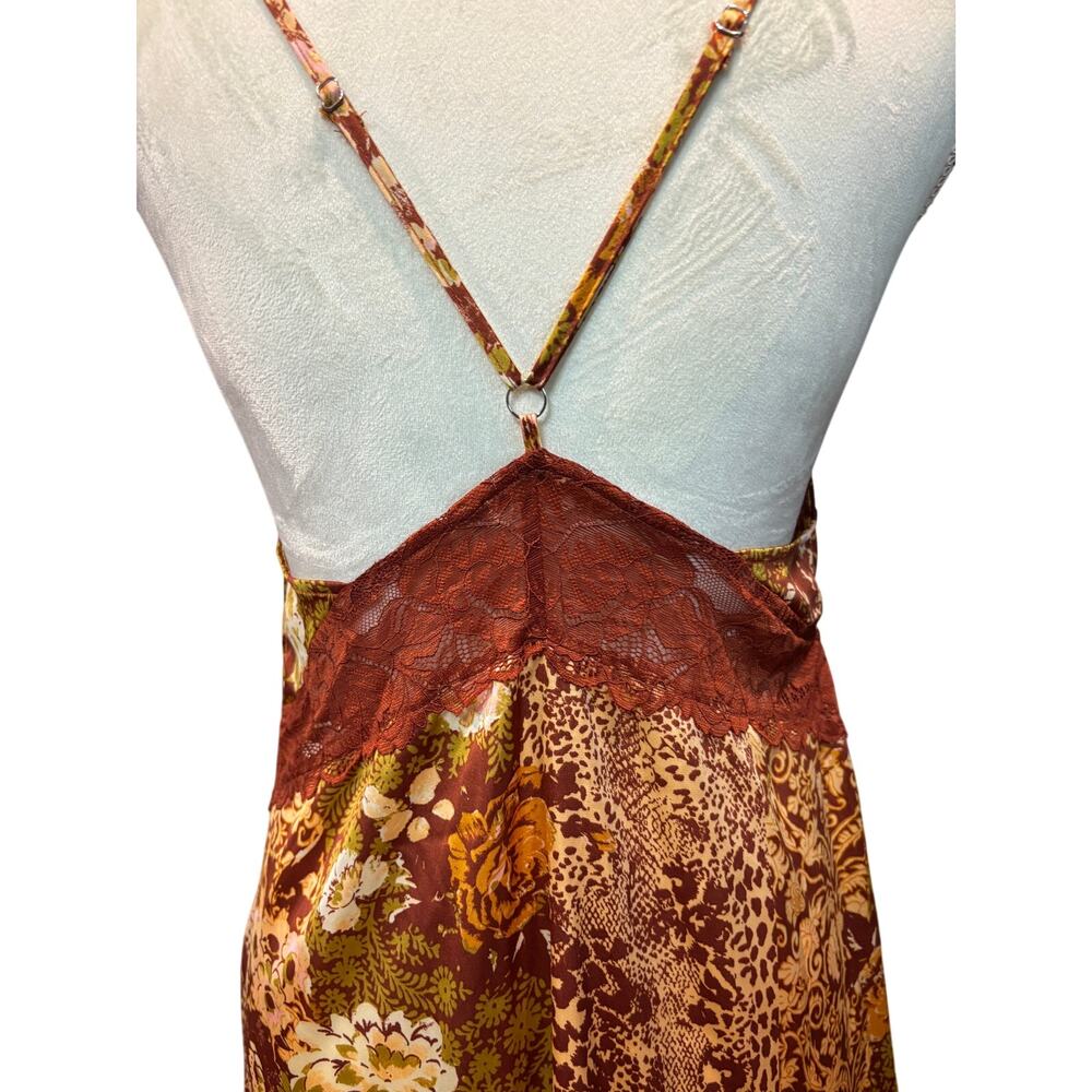 Free People Amber Combo "Right Now" Midi Slip Dress - Picture 11 of 12